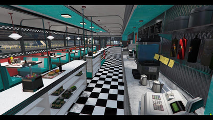 Pop's Diner | MLO / MAP | Fivem GTAV | Optimized | Drag and Drop Files | Best Quality |